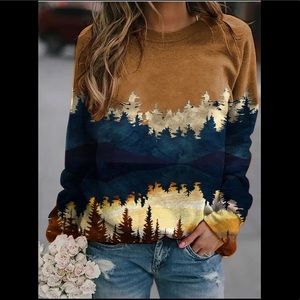Tree scape sweatshirt